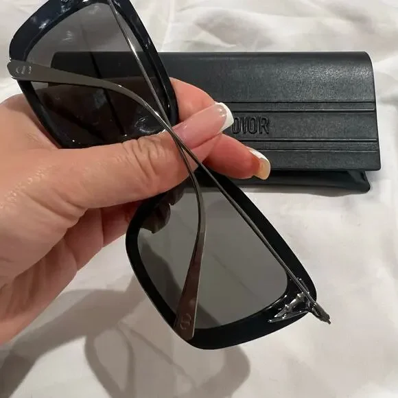 Dior Miss Dior Mirrored Sunglasses 14A7 Black-Gunmetal/Gray Silver Mirror - Picture 3 of 7